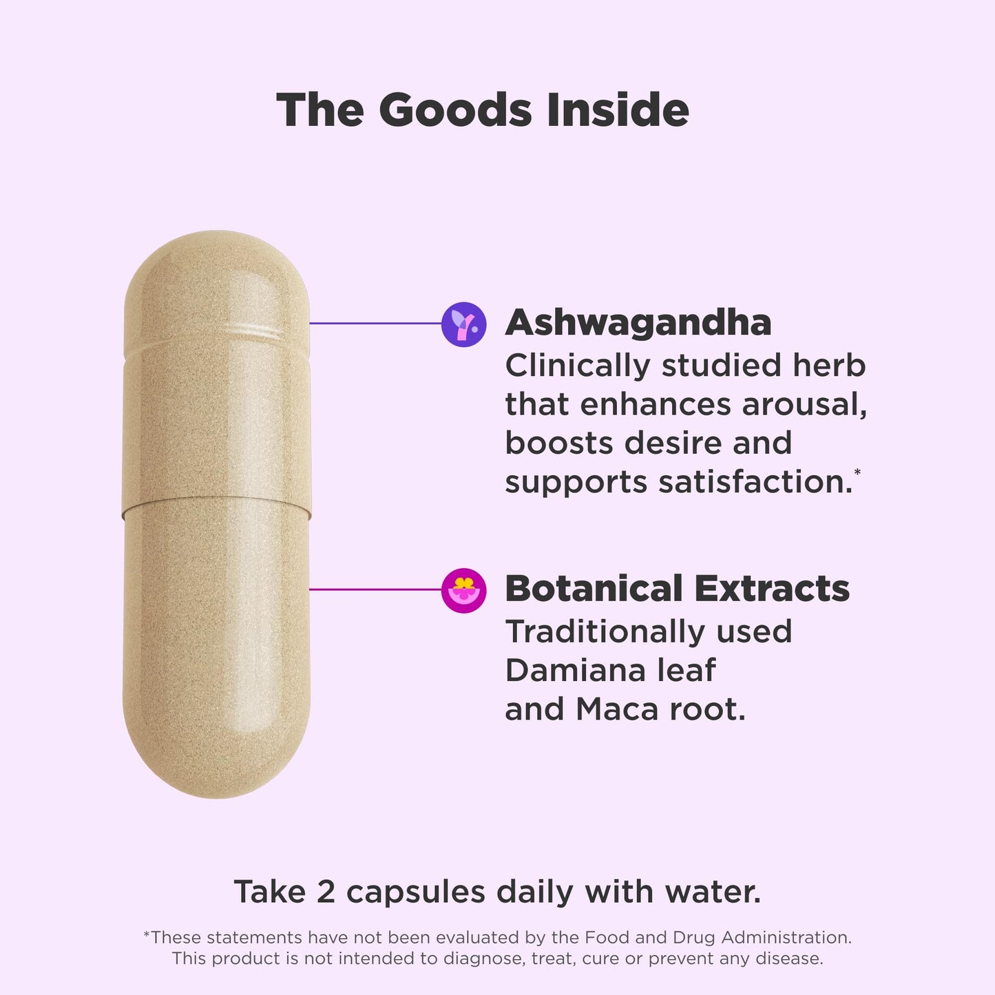 OLLY Lovin Libido Capsules, Boost Desire With Ashwagandha, Maca & Damiana, Vegetarian, Supplement for Women, 20 Day Supply - 40 Count OLLY