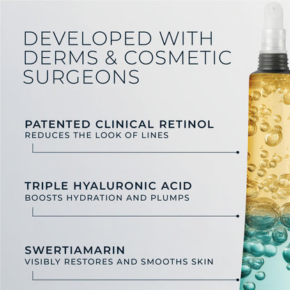 RoC Derm Correxion Fill+Treat Retinol Serum, Deep Wrinkle Filler for Face RoC