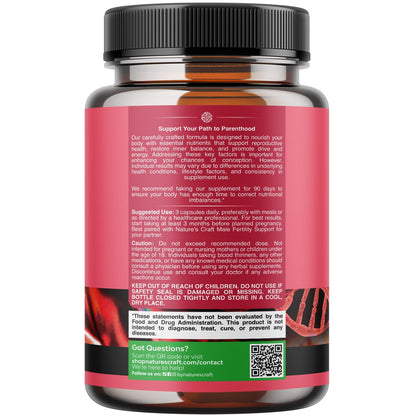Pre Conception Male Fertility Supplement - Semen Volume Booster with CoQ10, Maca Root, Methyl Folate & D-Aspartic Acid - Mens Fertility Supplement for Sperm Motility - Conception for Him - 90 Count Gsupps Australia