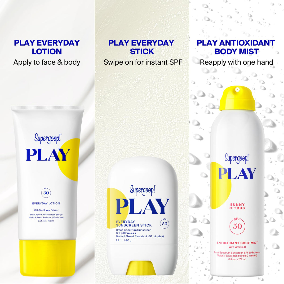 Supergoop! PLAY Everyday Sunscreen Lotion SPF 50 for Face & Body, 18oz Supergoop!