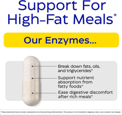 Enzymedica Lypo Gold - Protease, Amylase & Lipase Digestive Enzymes for Women & Men, Enzyme Supplement for Fat Digestion, Gut Health & Gallbladder Support, Helps Gas & Bloating, Gluten Free - 60 Caps Gsupps Australia