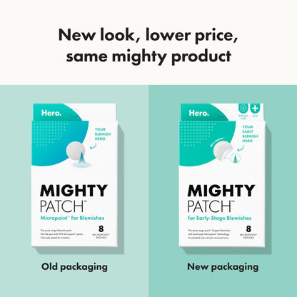 Mighty Patch Hero Cosmetics Micropoint Acne Pimple Patches, 8 Ct Mighty Patch