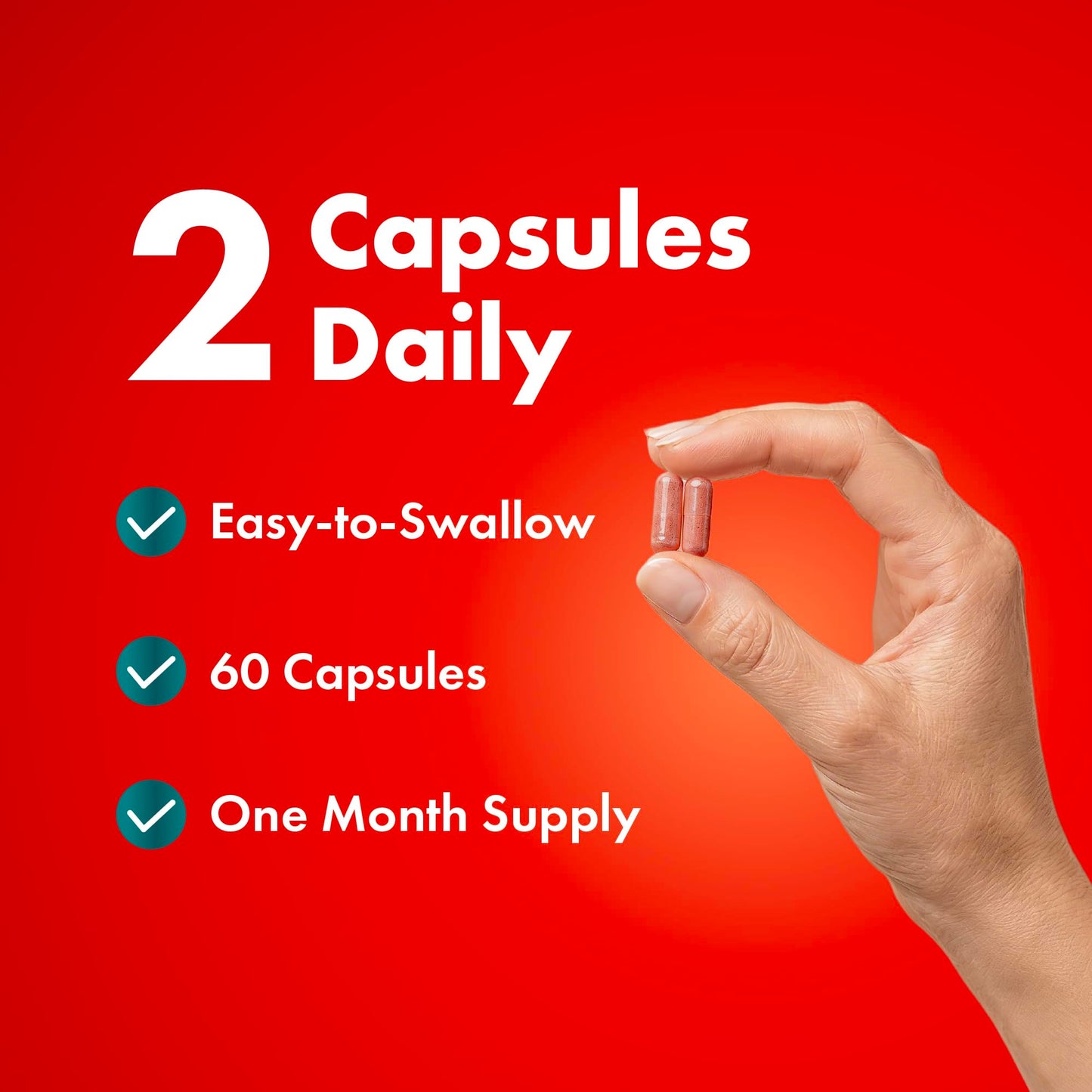 Red Yeast Rice with CoQ10 Supplement | Healthy Cholesterol Levels & Heart Health Support | Extra Strength Red Yeast Rice 1200 MG (600 MG Per Capsule) with Monakolin K Purely Holistic