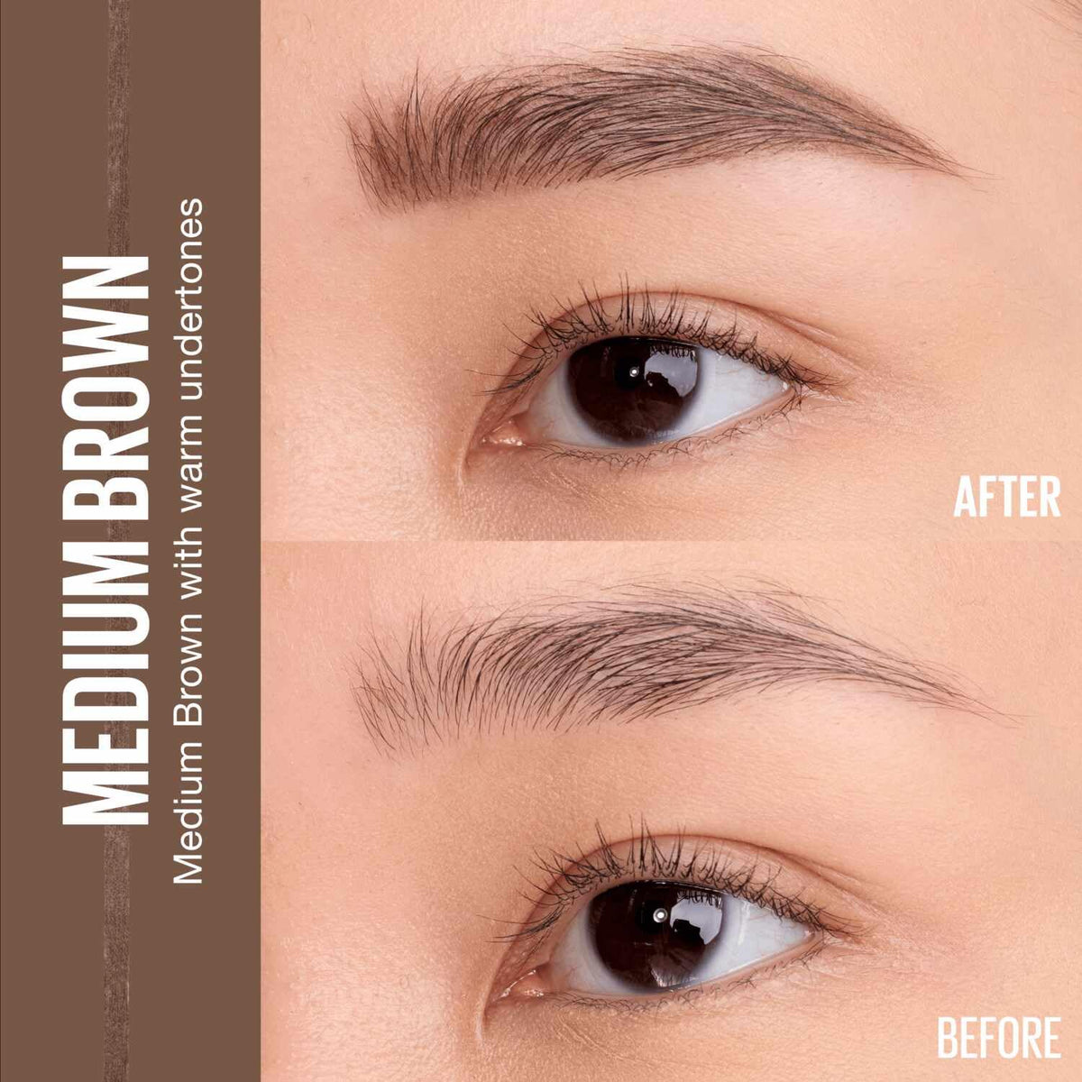 Maybelline Express Brow Ultra Slim Eyebrow Makeup, Brow Pencil with Precision Tip and Spoolie for Defined Eyebrows, Medium Brown, 1 Count (Packaging May Vary) MAYBELLINE