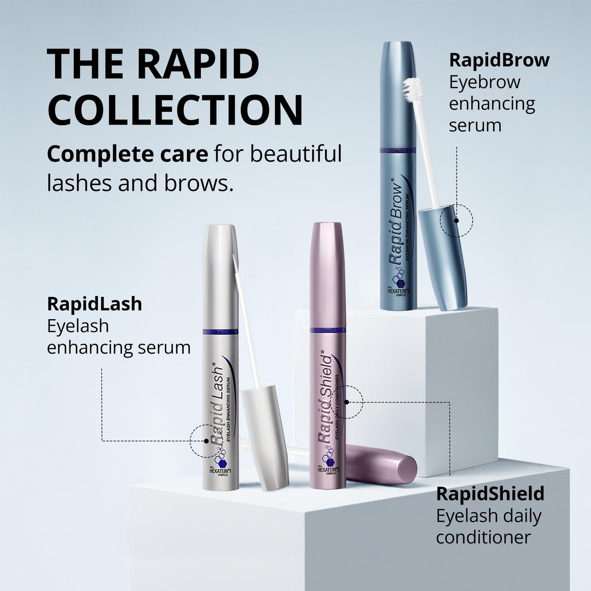 RapidBrow Eyebrow Enhancing Serum - 2 Month Supply, 3mL RapidBrow