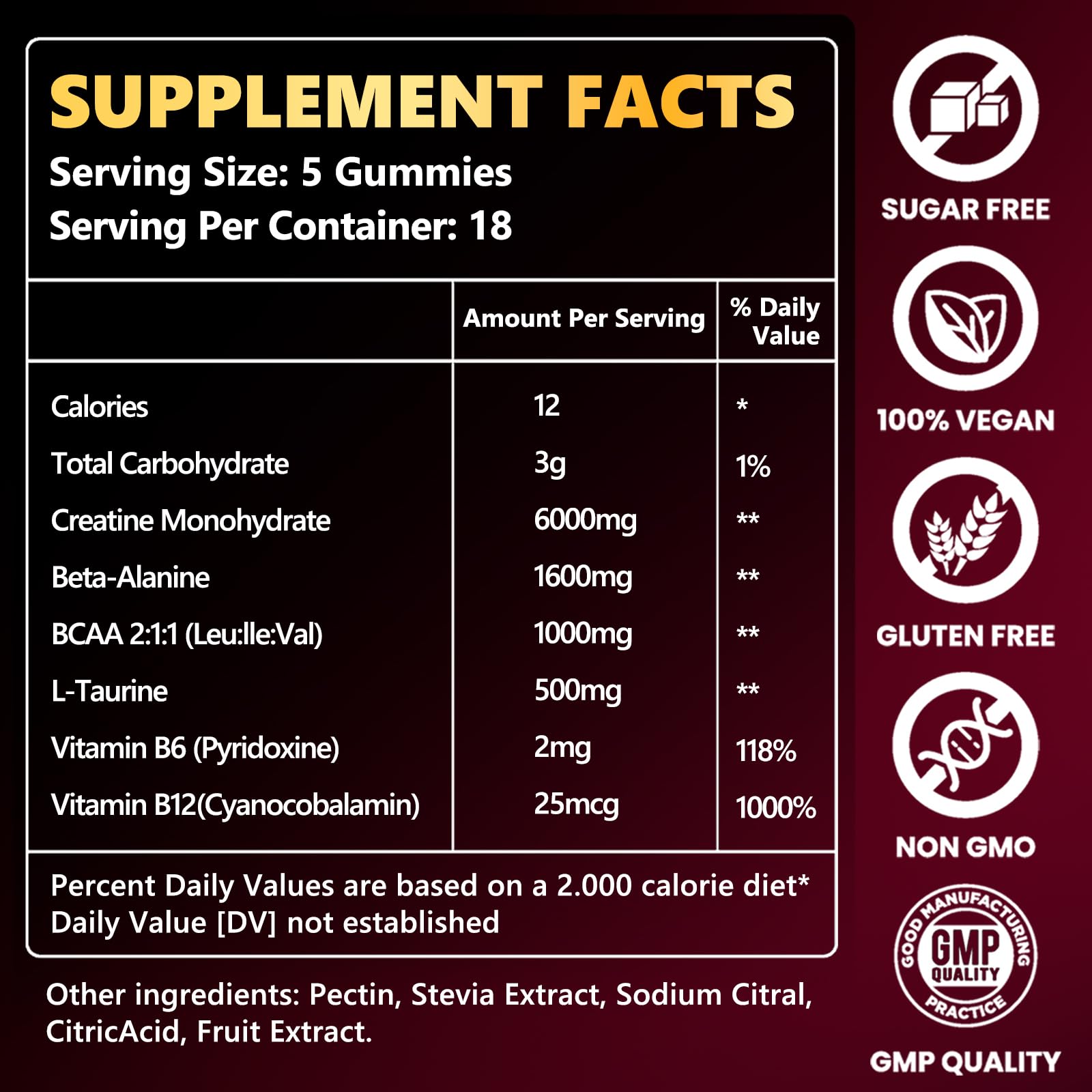 ZELKORE Creatine Monohydrate Gummies 6000mg for Men & Women, Sugar Free Creatine Gummy for Pre & Post Workout, High Absorption Supplement with BCAA, Support Boost Strength, ZelKore buy australia supplements