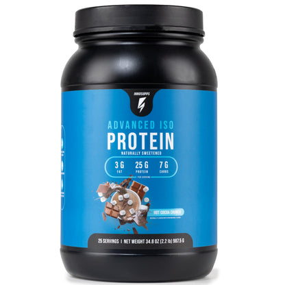 InnoSupps Advanced Iso Protein | 100% Whey Isolate Protein Powder | No Artificial Sweeteners| Low Fat, Low Carbs | 25g of Protein | Hormone Free, Gluten Free, Soy Free |(Caramel Coconut Cookie)