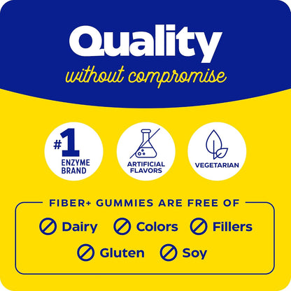 Enzymedica Fiber+ Prebiotic & Probiotic Gummies for Women & Men - 90 Count Gsupps Australia