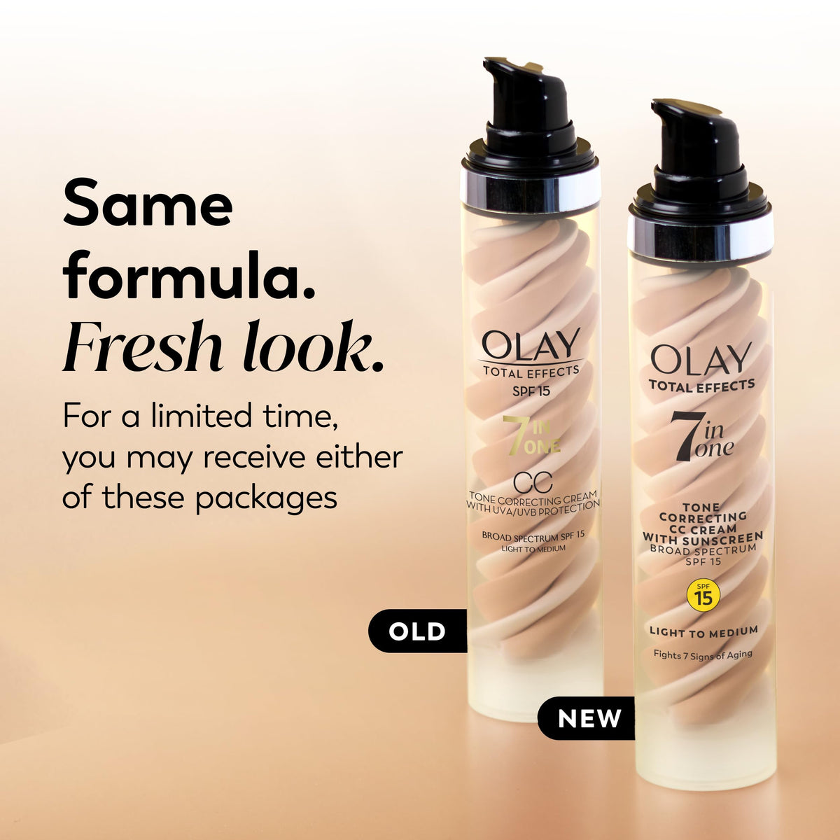 Olay Total Effects Tone Correcting Face Moisturizer with Sunscreen SPF 15, Light to Medium 1.7 Ounces Olay
