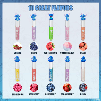 Stitch Lip Gloss Set, 10-Piece Plant-Based, Ages 3+ Townley Girl