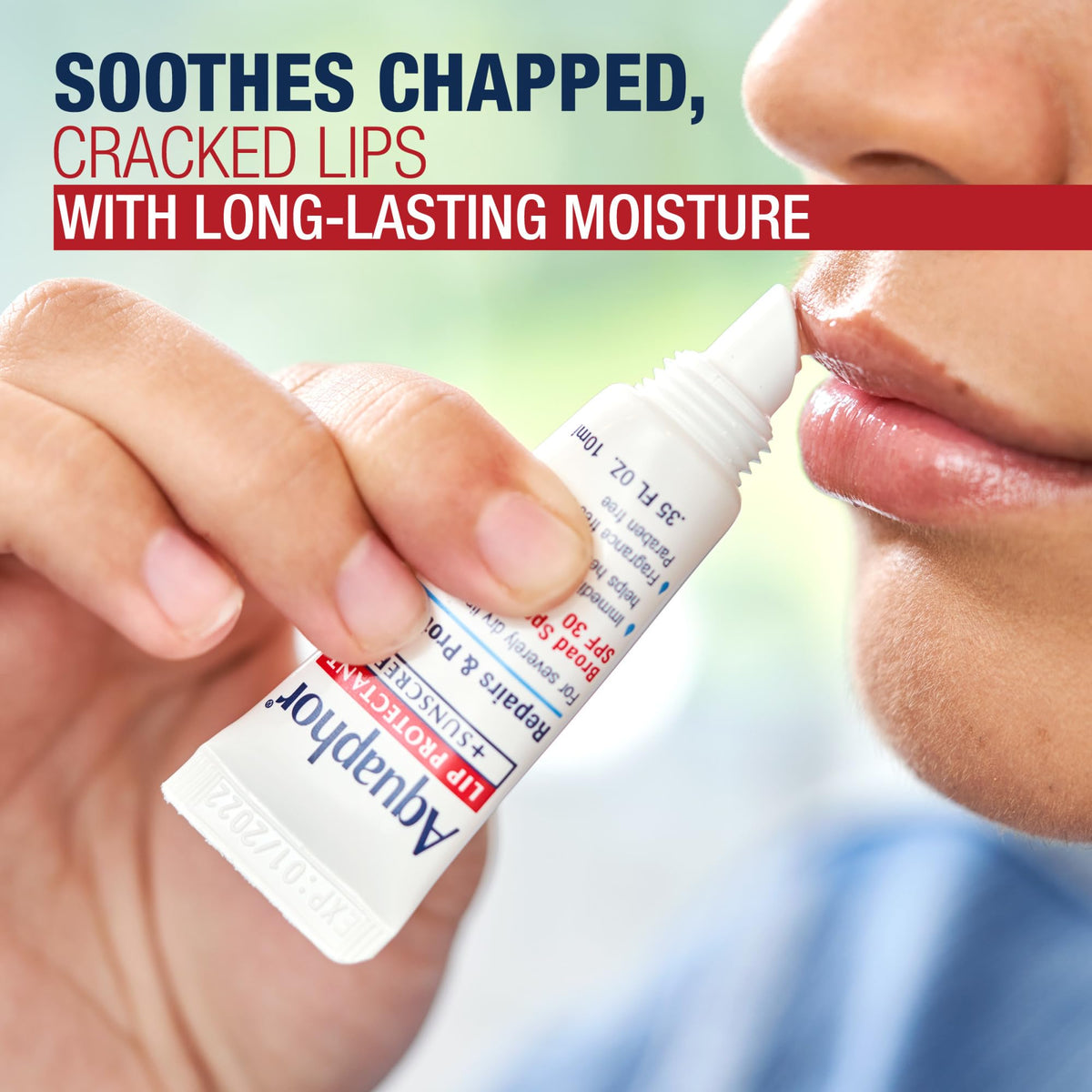 Aquaphor Lip Protectant and Sunscreen Ointment, SPF 30, 0.35 FL OZ Aquaphor