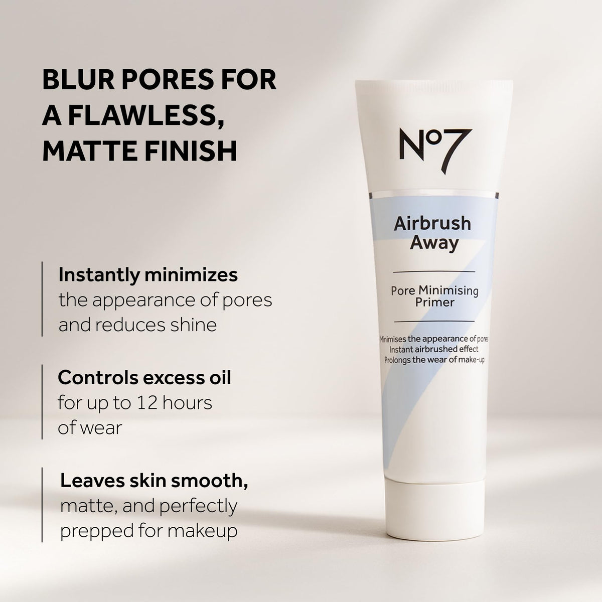 No7 Airbrush Away Pore Minimizing Facial Primer, 30ml No7