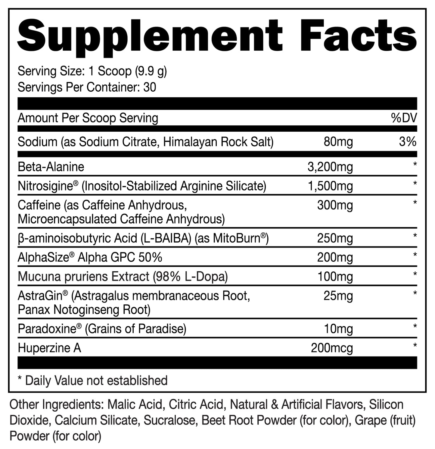 Bucked Up LFG Pre Workout - Supplement Powder for Energy, Pump, Endurance and Burn (30 Servings) (Berry)