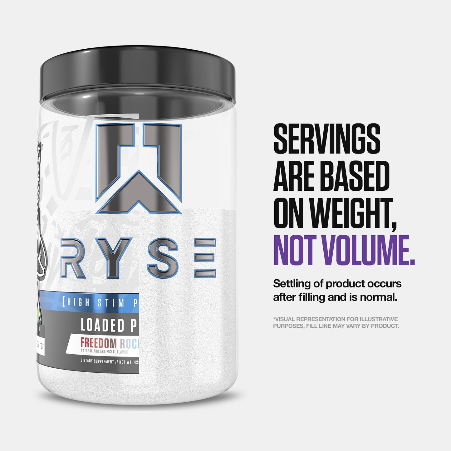 RYSE Loaded Pre Workout Powder - Strawberry Squeeze - Daily Pre-Workout for Men & Women with 390mg Caffeine, Beta Alanine, and Citrulline for Pump, Focus, and Energy - 30 Servings