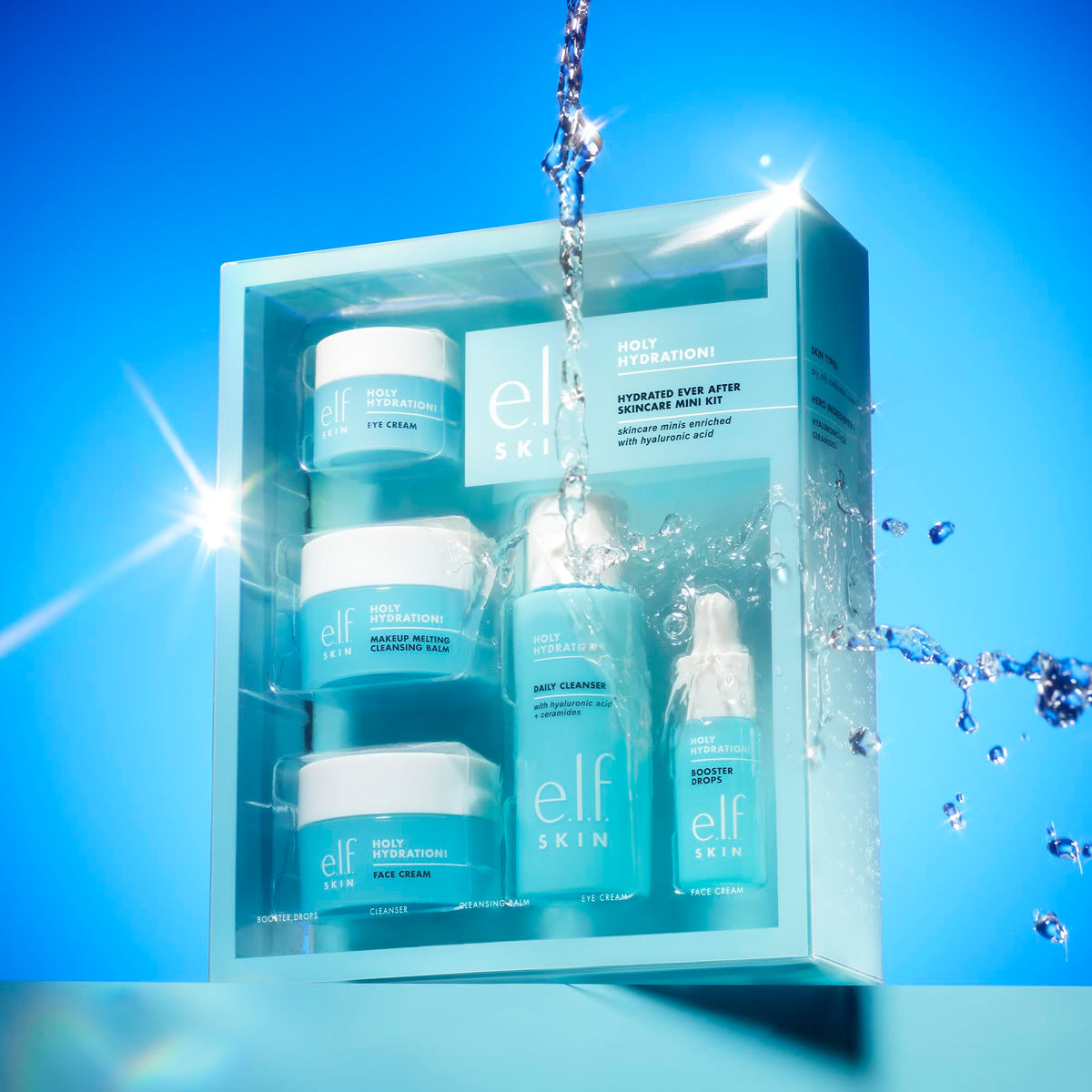e.l.f. SKIN Holy Hydration! Hydrated Ever After Skincare Mini Kit, Travel e.l.f.