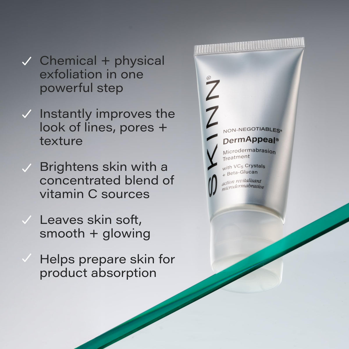 SKINN DermAppeal® Microdermabrasion Facial Scrub for Men & Women - 2oz SKINN