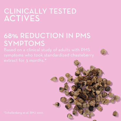 HUM Nutrition SOS PMS Gummies, PMS Support Supplement for Women, Support Cycle Symptoms, Bloating, Hormonal Balance, Includes Vitamin B6, Cranberry & Chasteberry Vitex, Gluten Free, 60 Vegan Gummies