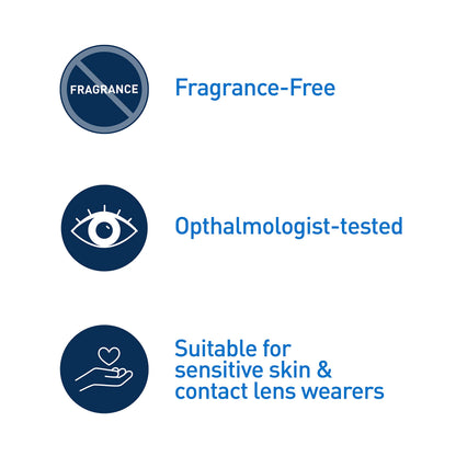 CeraVe Eye Makeup Remover with Hyaluronic Acid and Ceramides, Waterproof, Non-Comedogenic, Fragrance Free CeraVe