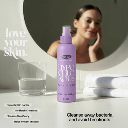 Hypochlorous Acid Spray for Face and Skin; Facial Cleanser | 8oz Face Mist Aquia