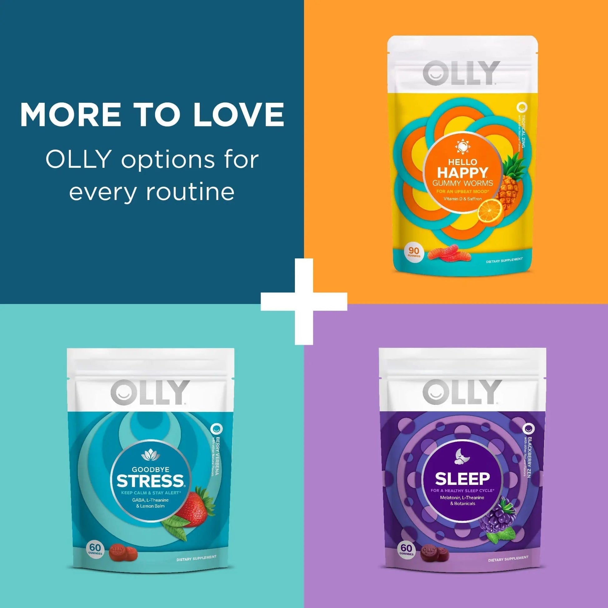 OLLY Joy Jar Gift, Easy Refillable Glass Bottle Vitamin Container, Holds Up to 120 Vitamin Gummies OLLY buy australia supplements