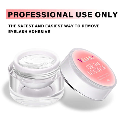 VEYES INC Cream Lash Remover for Lash Extensions 10g Low Irritation Eyelash Glue Remover Lash Tech Supplies for Professional or Salon Use Peach VEYES INC