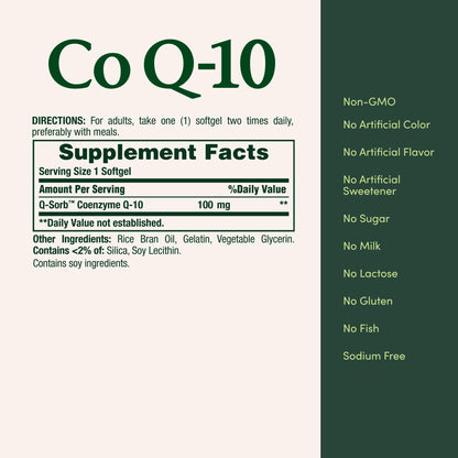 Nature's Bounty CoQ10, Helps Maintain Healthy Blood Pressure, 100 mg, Rapid Release Softgels, 75 Count Gsupps Australia