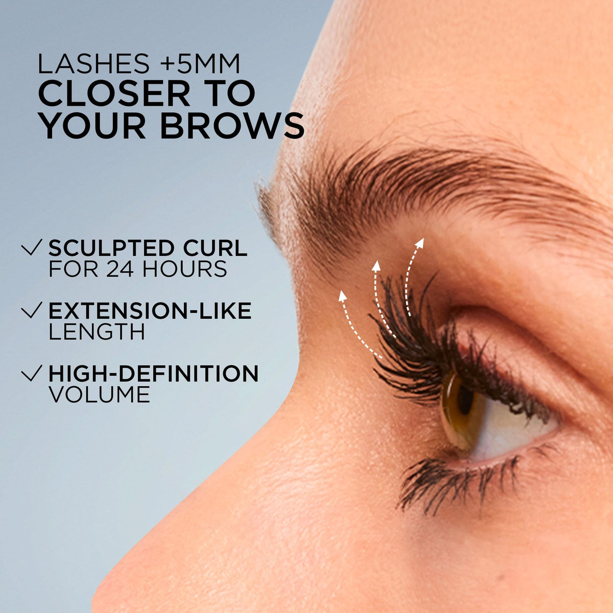 L'Oreal Paris Extensionist Mascara, Lengthening, Volumizing, and Curling Formula For a Lash Extension Eye Makeup Look, Washable Blackest Black L'Oreal Paris