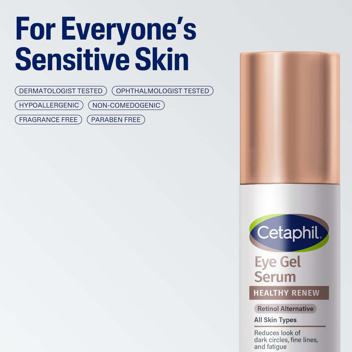 Cetaphil Healthy Renew Eye Gel Serum, Anti-Aging, Peptides, 0.5oz Cetaphil