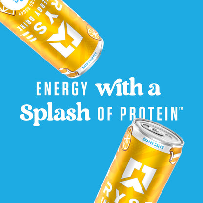 RYSE Functional Energy Drink - 5 Flavors Variety Pack - 150mg Natural Caffeine, 8g Whey Protein & 1g Prebiotics - Sugar Free, Gut-Friendly, Bloat-Free - 12 fl oz Cans (12-Pack)