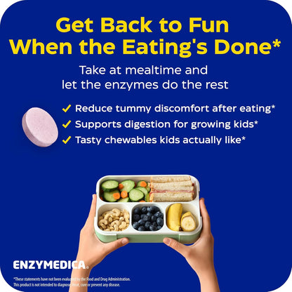 Enzymedica Kids Digest Chewable Digestive Enzyme Supplement - 90 Tablets Gsupps Australia