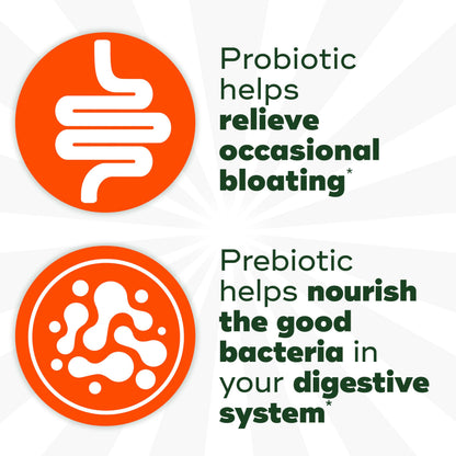 Align Dualbiotic, Prebiotics and Probiotics for Women and Men, Probiotics for Digestive Health, Prebiotics Help Nourish Good Bacteria, Natural Fruit Flavors Align