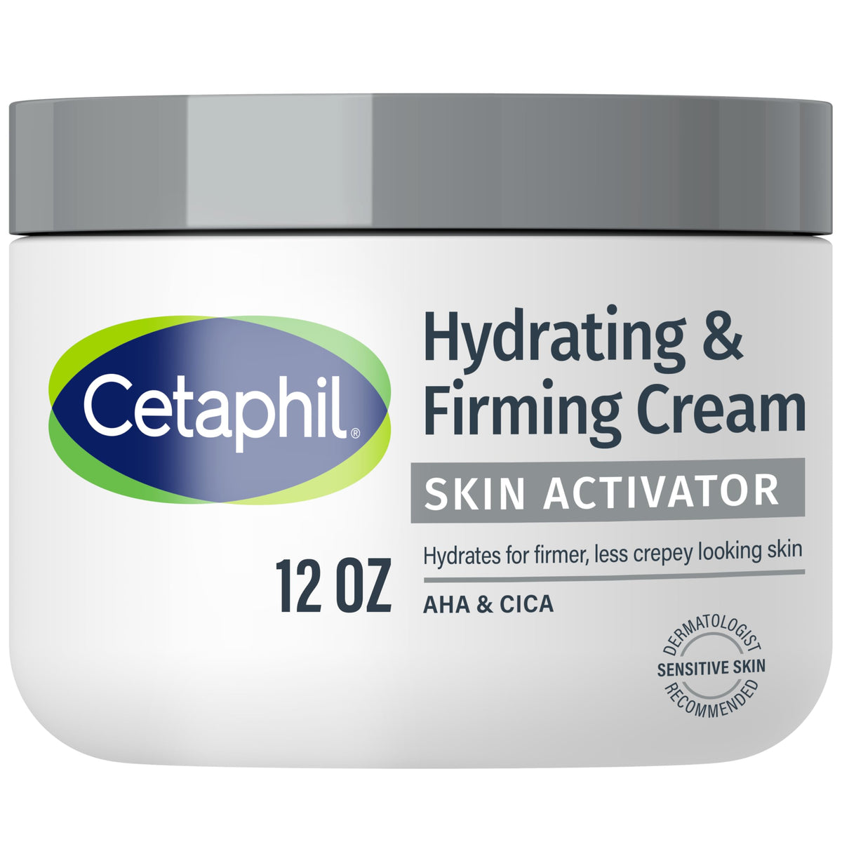 Cetaphil Skin Activator Firming Body Cream, AHA + CICA, 12oz Cetaphil