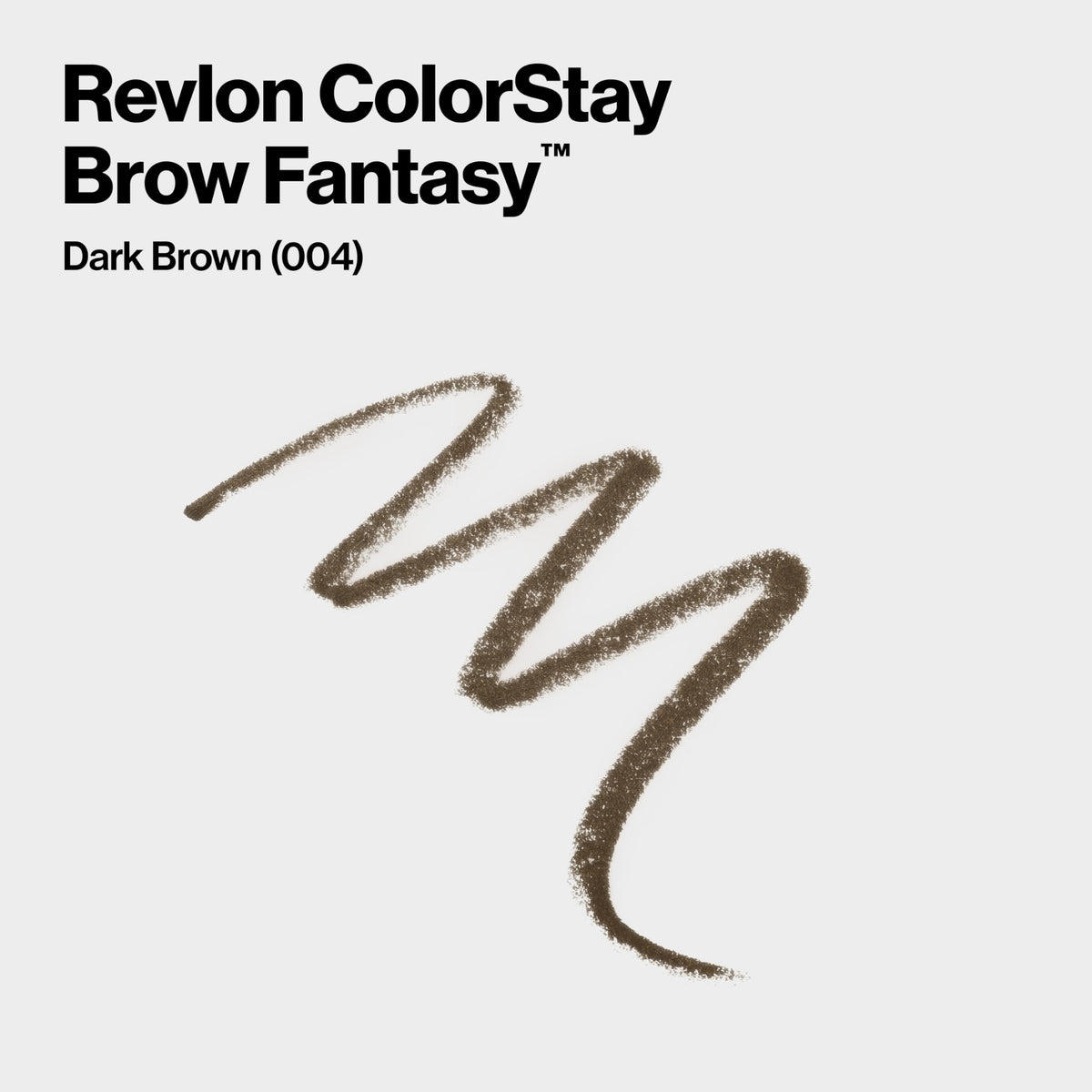 Revlon ColorStay Brow Fantasy Pencil & Gel, 004 Dark Brown REVLON