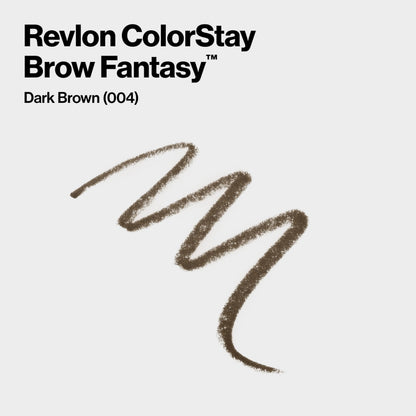 Revlon ColorStay Brow Fantasy Pencil & Gel, 004 Dark Brown REVLON