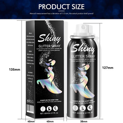 Ragkun Glitter Spray, Hair and Body Glitter Spray, Rave Makeup Ragkun