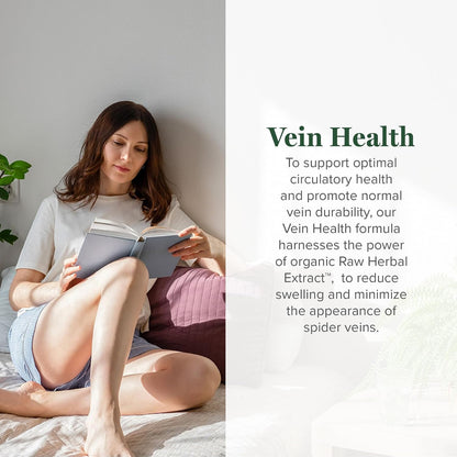 Global Healing Plant-Based Vein Health Liquid Vegan Supplement Drops to Support Blood Flow & Circulation, Helps with Spider & Varicose Veins for Healthy Legs - Organic Horse Chestnut Root - 2 Fl oz
