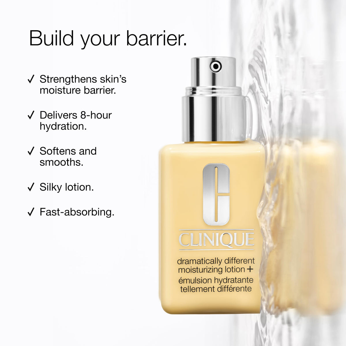 Clinique Dramatically Different Moisturizing Lotion+ | Hydrating Face Mositurizer With Glycerin and Urea | Strengthens Skin Barrier | Step 3 in 3-Step Skin Care Routine, 6.7 Fl Oz Clinique