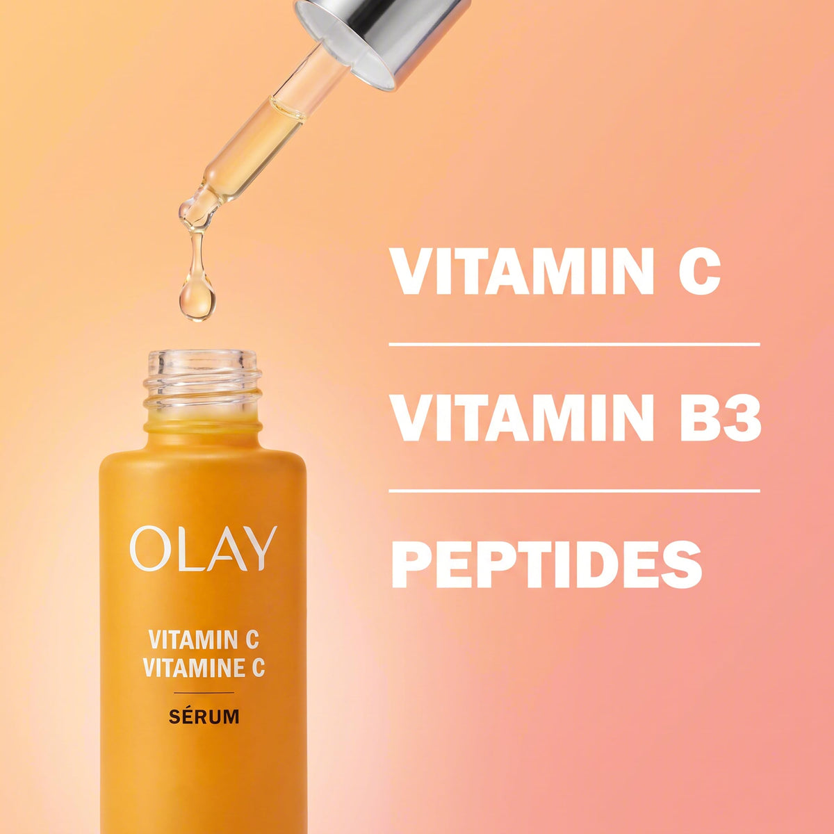 Olay Vitamin C + Peptide 24 Serum, 40 mL (1.3 FL OZ) Olay