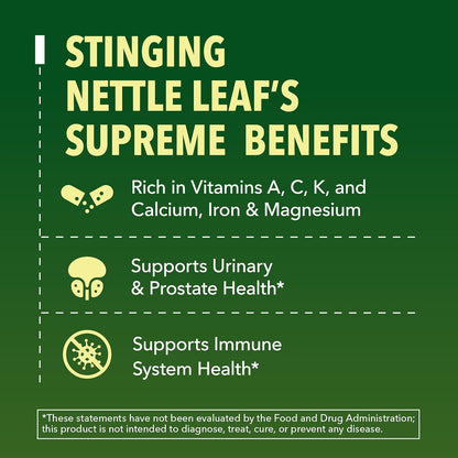 Organic Stinging Nettle Leaf Extract, Urinary Support, Unflavored, 1 Fl Oz | Stinging Nettle Tincture for Men and Women, USDA Certified, Vegan, Gluten Free, Non-GMO Herbal Tincture, 60 Servings Gsupps Australia