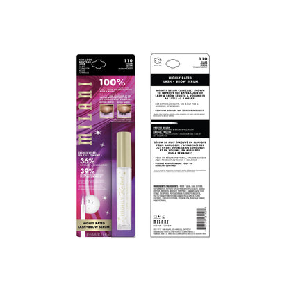 Milani Highly Rated Lash and Brow Enhancing Growth Serum, Length & Volume Milani