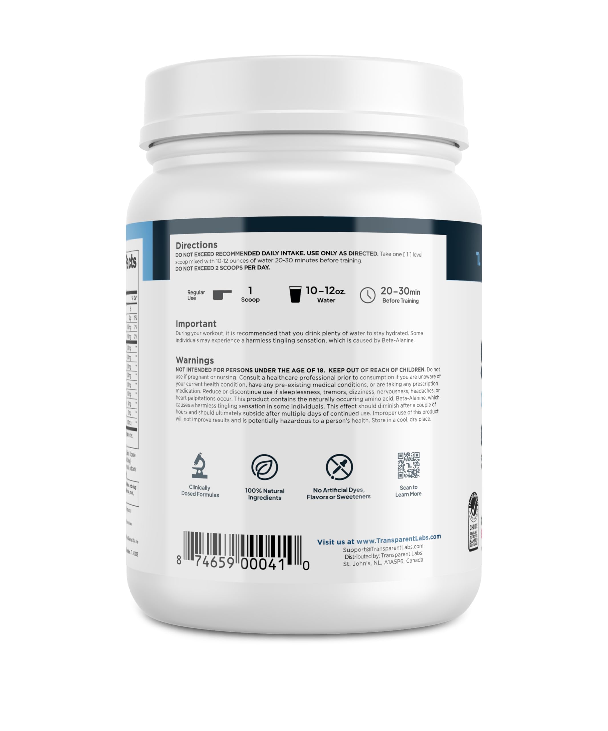 Transparent Labs Stim-Free Pre-Workout - Caffeine & Stim Free Pre Workout Powder for Men and Women with Beta Alanine Powder, Citrulline Malate, & elevATP - 30 Servings, Strawberry Lemonade Transparent Labs buy australia supplements
