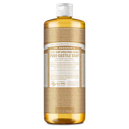 Dr. Bronner's Magic Soap Sandalwood & Jasmine 32 oz Dr. Bronner's