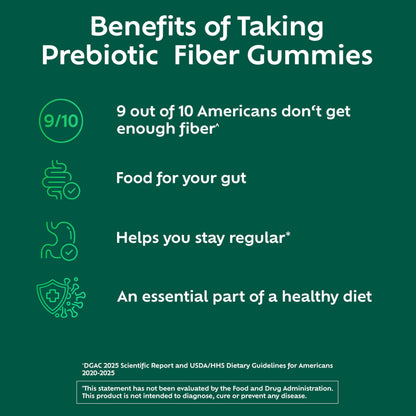 Benefiber Prebiotic GLP-1 Friendly Fiber Supplement Gummies for Digestive Health, Assorted Fruit Flavor - 81 Count Benefiber