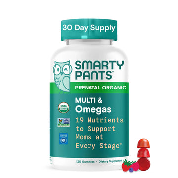 SmartyPants Organic Prenatal Vitamins for Women, Multivitamin Gummies: Biotin, Methylfolate, Omega 3 (ALA), Vitamin D3, C, Vitamin B12, B6, A, K2 & Zinc SmartyPants buy australia supplements