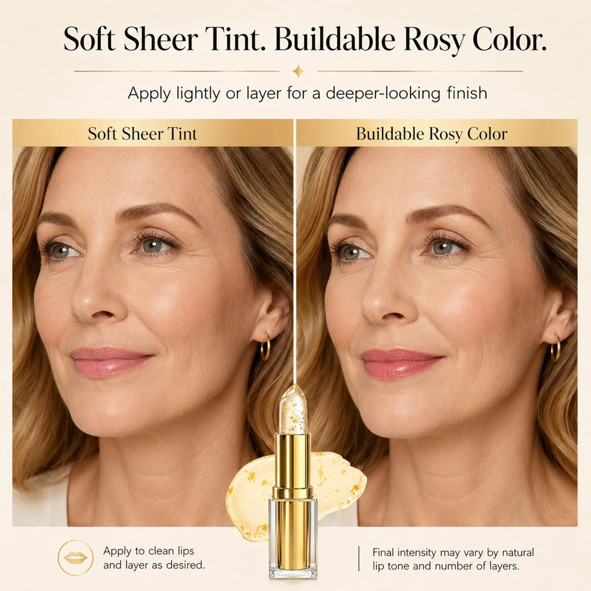 2 Pack pH Color Changing Lipstick for Women, Clear Lipstick YYURAURB