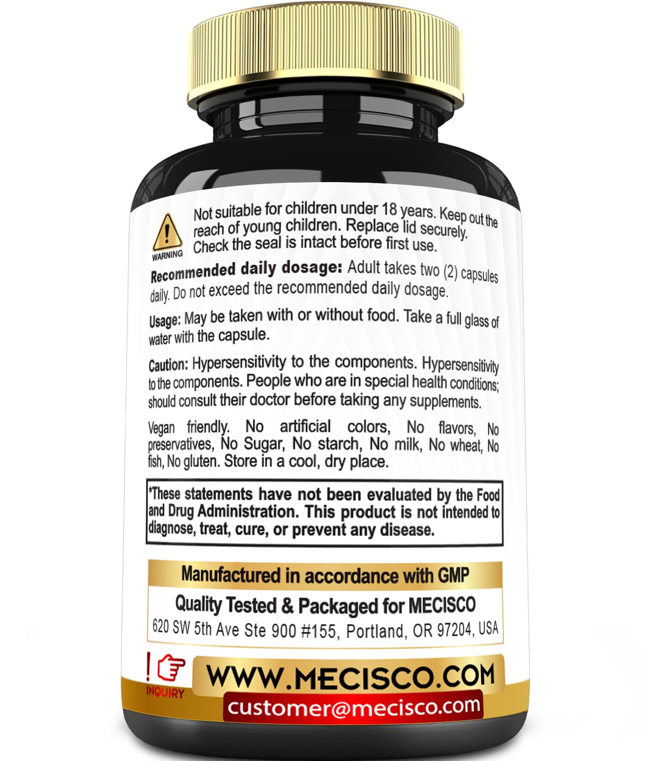 Mecisco 11 in 1 Citrus Bergamot Supplement 1000mg with Black Chokeberry, Berberine HCl & More - 90 Capsules - Supports Heart Health, Immune System, Energy Production Mecisco buy australia supplements
