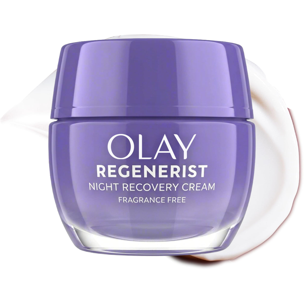 Olay Night Cream for Face, Anti-Aging Face Moisturizer for Women - Fragrance-Free Skin Care, Anti-Wrinkle, Exfoliate, Smooths Texture - Triple Collagen Cream, Niacinamide, Pro-Vitamin B5, 1.7Oz Olay