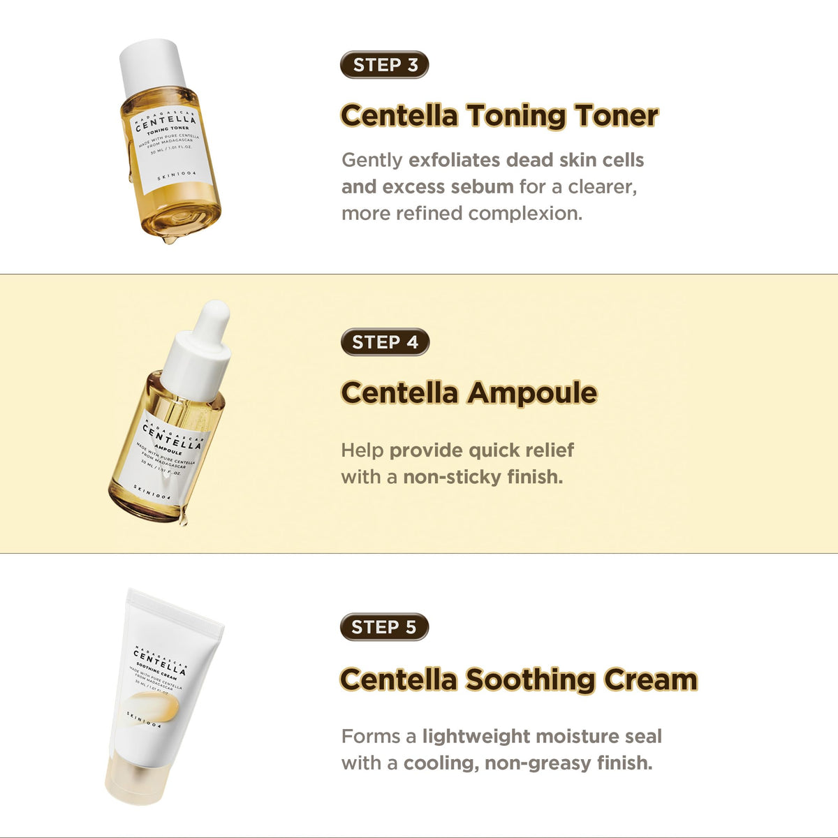 SKIN1004 Centella Travel Kit, Korean Skin Care Set of 5, Travel Size SKIN1004