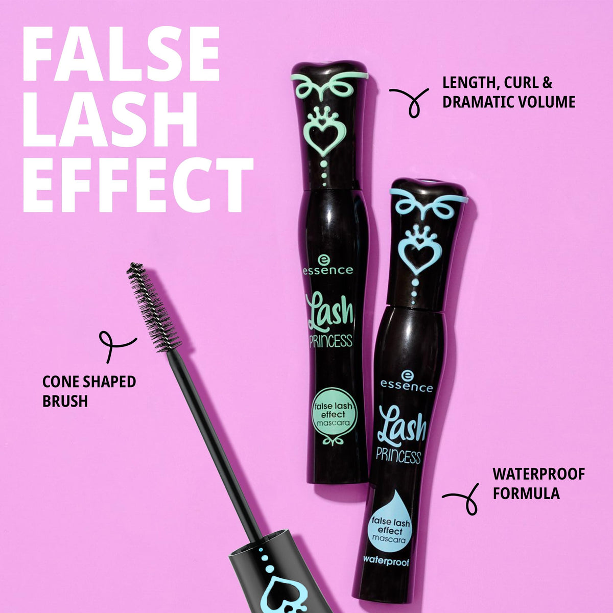 essence Lash Princess False Lash Effect & Waterproof Mascara Duo, Black Essence Cosmetics