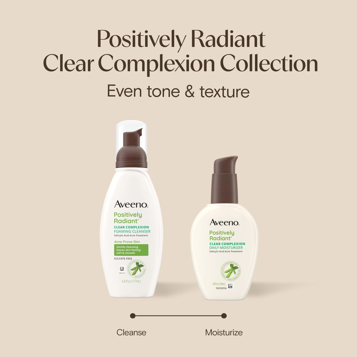 Aveeno Positively Radiant Clear Complexion Foaming Face Cleanser, 6 fl. oz Aveeno